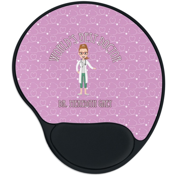 Custom Doctor Avatar Mouse Pad with Wrist Support