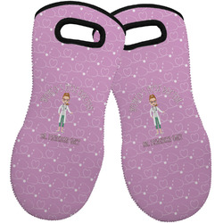 Doctor Avatar Neoprene Oven Mitts - Set of 2 w/ Name or Text