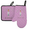 Doctor Avatar Left Oven Mitt & Pot Holder Set w/ Name or Text
