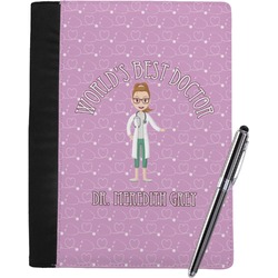 Doctor Avatar Notebook Padfolio - Large w/ Name or Text