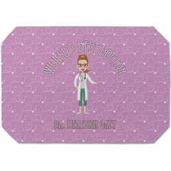 Doctor Avatar Dining Table Mat - Octagon (Single-Sided) w/ Name or Text