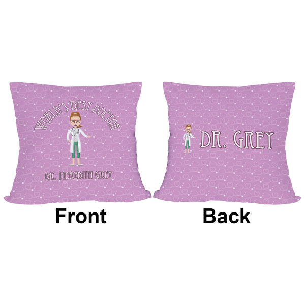 Doctor Avatar Outdoor Pillow - 16x16