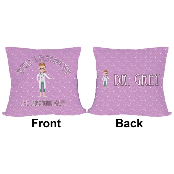 Doctor Avatar Outdoor Pillow - 18x18