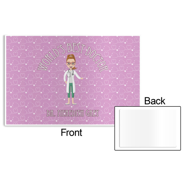 Doctor Avatar Disposable Paper Placemat - Front & Back