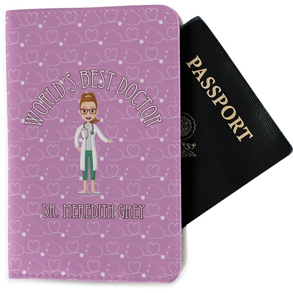 Custom Doctor Avatar Passport Holder - Fabric (Personalized)