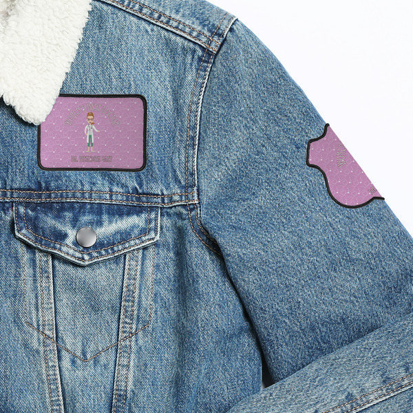 Doctor Avatar Patches Lifestyle Jean Jacket Detail