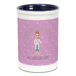 Doctor Avatar Ceramic Pencil Holders - Blue