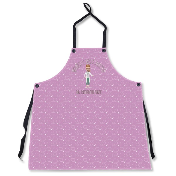 Custom Doctor Avatar Apron Without Pockets w/ Name or Text