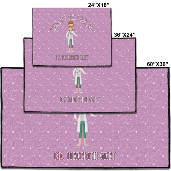 Doctor Avatar Personalized Door Mat - Group Parent IMF