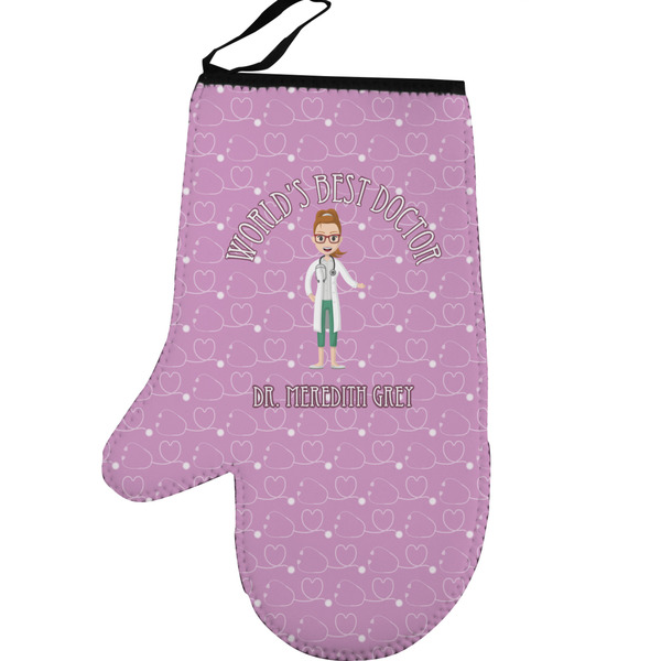 Custom Doctor Avatar Left Oven Mitt (Personalized)