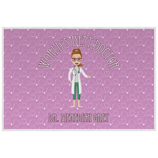 Custom Doctor Avatar Laminated Placemat w/ Name or Text