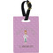 Doctor Avatar Plastic Luggage Tag - Rectangular w/ Name or Text