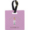 Doctor Avatar Plastic Luggage Tag - Square w/ Name or Text