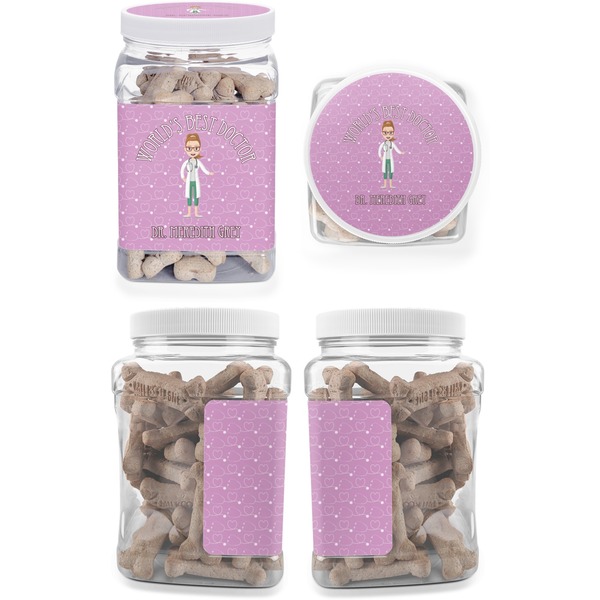Doctor Avatar Pet Treat Jar - Multiple Angles