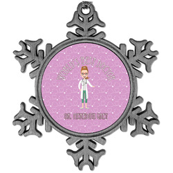 Doctor Avatar Vintage Snowflake Ornament (Personalized)