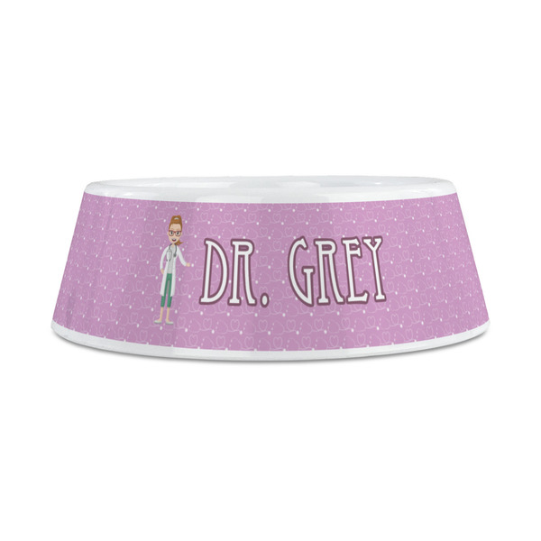 Doctor Avatar Plastic Dog Bowls - Medium - FRONT