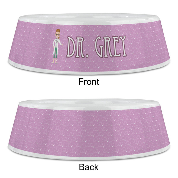 Doctor Avatar Plastic Pet Bowls - Large - APPROVAL