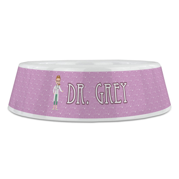 Doctor Avatar Plastic Pet Bowls - Large - FRONT