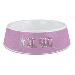 Doctor Avatar Plastic Dog Bowl - Large (Personalized)