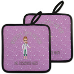 Doctor Avatar Pot Holders - Set of 2 w/ Name or Text