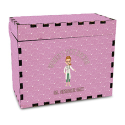 Doctor Avatar Wood Recipe Box - Full Color Print (Personalized)