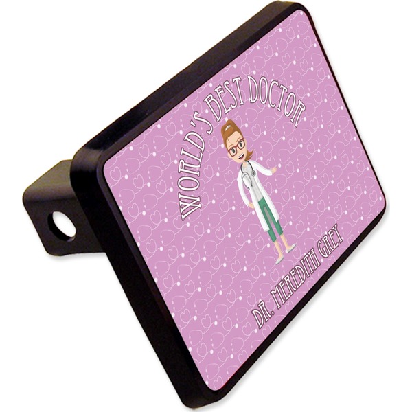 Custom Doctor Avatar Rectangular Trailer Hitch Cover - 2" (Personalized)