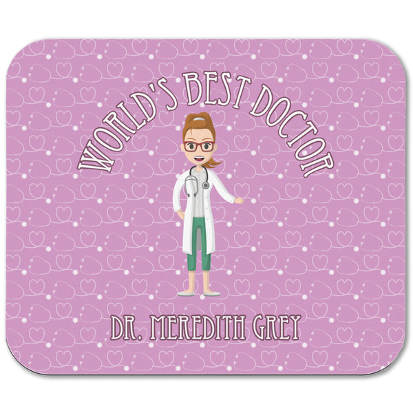 Doctor Avatar Rectangular Mouse Pad - APPROVAL