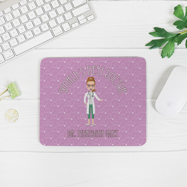Doctor Avatar Rectangular Mouse Pad - LIFESTYLE 2