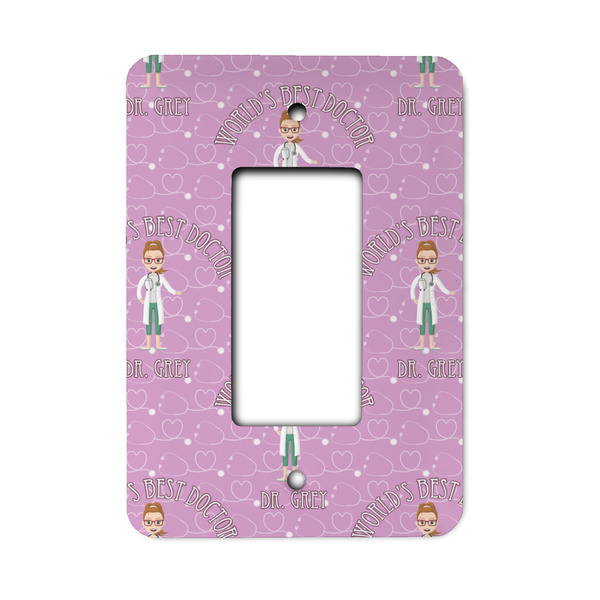 Custom Doctor Avatar Rocker Style Light Switch Cover - Single Switch (Personalized)