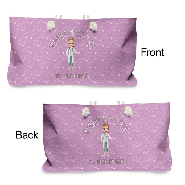 Doctor Avatar Large Rope Tote - From & Back View