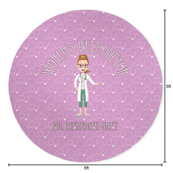 Doctor Avatar Round Area Rug - Size