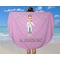 Doctor Avatar Round Beach Towel - In Use