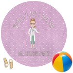 Doctor Avatar Round Beach Towel (Personalized)