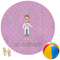 Doctor Avatar Round Beach Towel (Personalized)