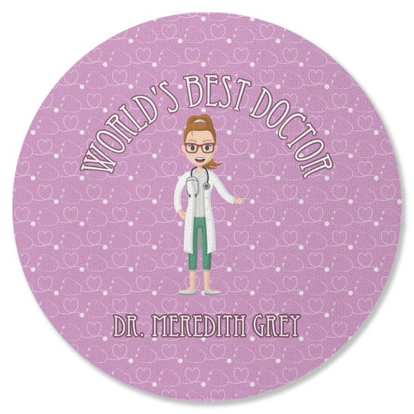 Doctor Avatar Round Coaster Rubber Back - Single