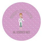 Doctor Avatar Round Decal - XLarge (Personalized)