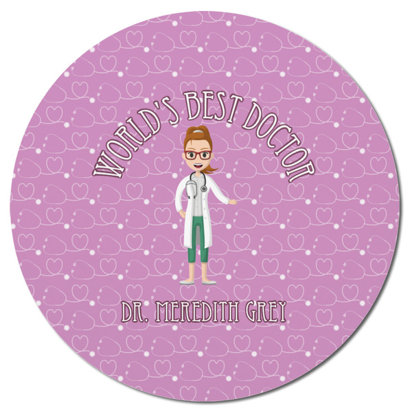 Doctor Avatar Round Fridge Magnet - FRONT