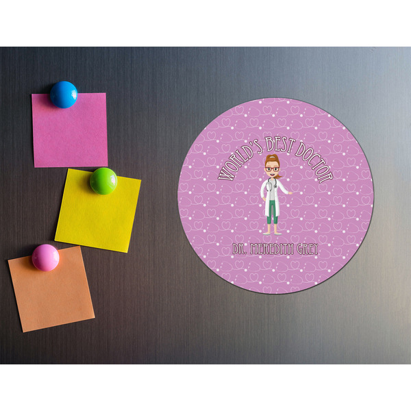 Doctor Avatar Round Fridge Magnet - LIFESTYLE