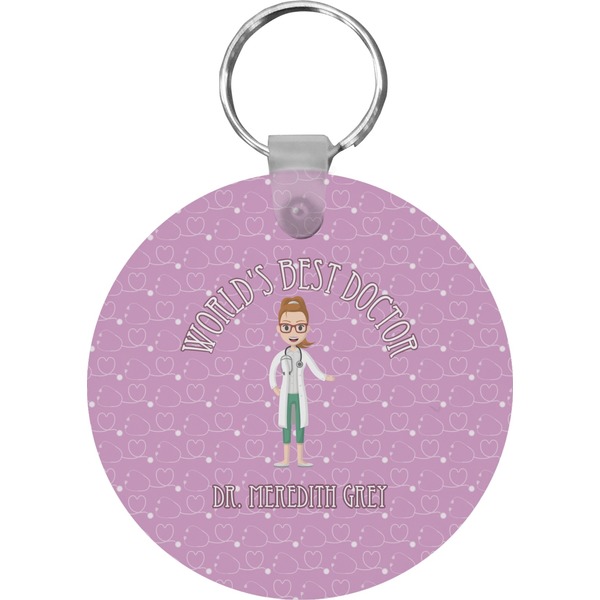 Doctor Avatar Round Keychain (Personalized)