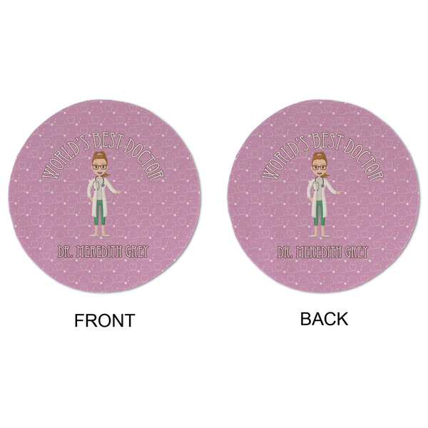 Doctor Avatar Round Linen Placemats - APPROVAL (double sided)