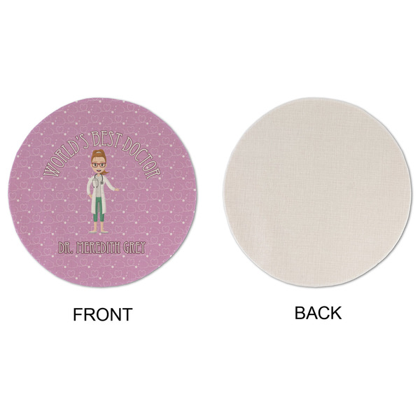 Doctor Avatar Round Linen Placemats - APPROVAL (single sided)