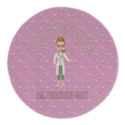 Doctor Avatar Round Linen Placemat (Personalized)