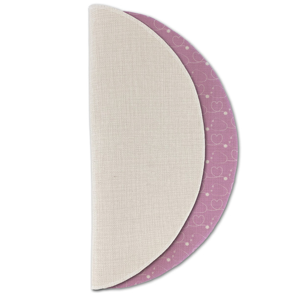 Doctor Avatar Round Linen Placemats - HALF FOLDED (single sided)