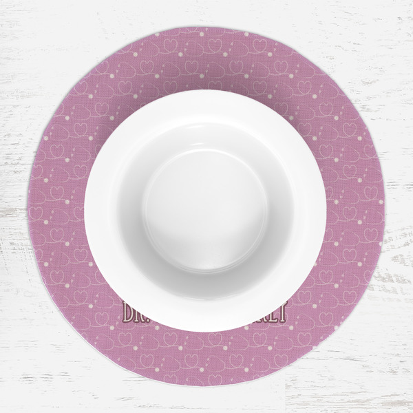Doctor Avatar Round Linen Placemats - LIFESTYLE (single)