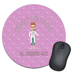 Doctor Avatar Round Mouse Pad (Personalized)
