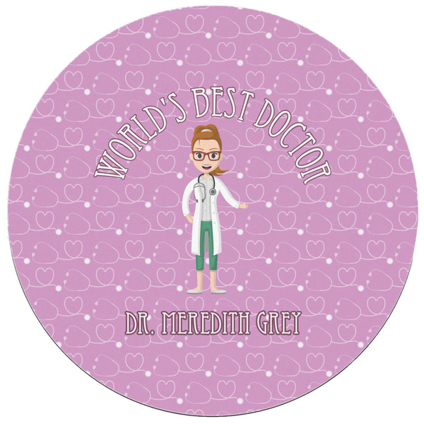 Doctor Avatar Round Mousepad - APPROVAL
