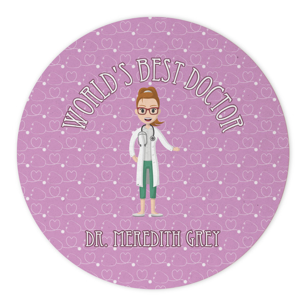 Doctor Avatar Round Paper Coaster - Approval