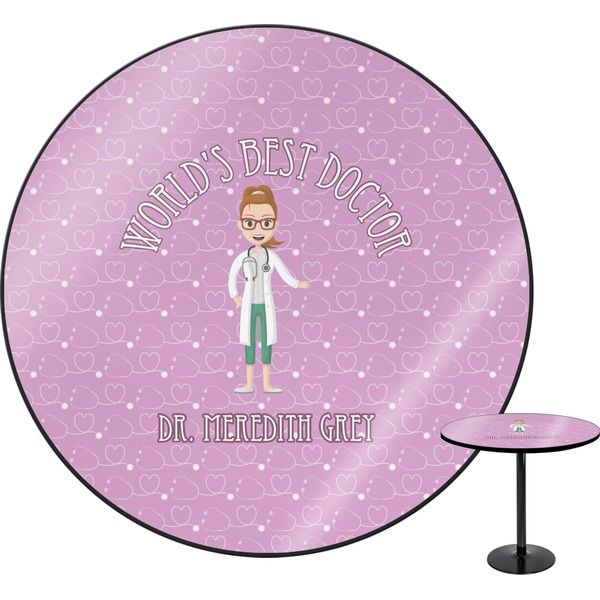 Custom Doctor Avatar Round Table - 24" (Personalized)