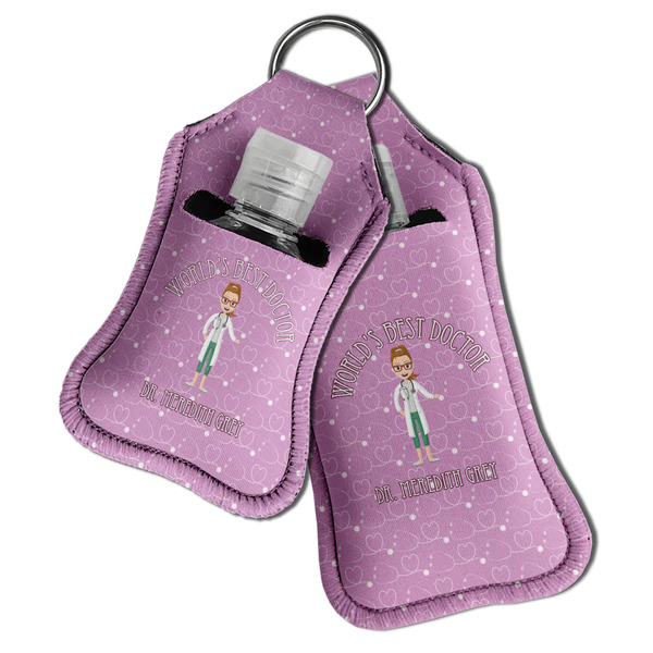 Doctor Avatar Sanitizer Holder Keychain - Both in Case (PARENT)