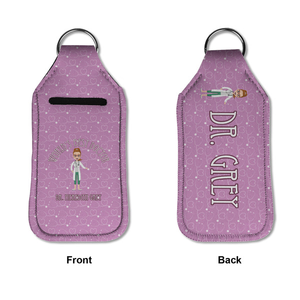 Doctor Avatar Sanitizer Holder Keychain - Large APPROVAL (Flat)